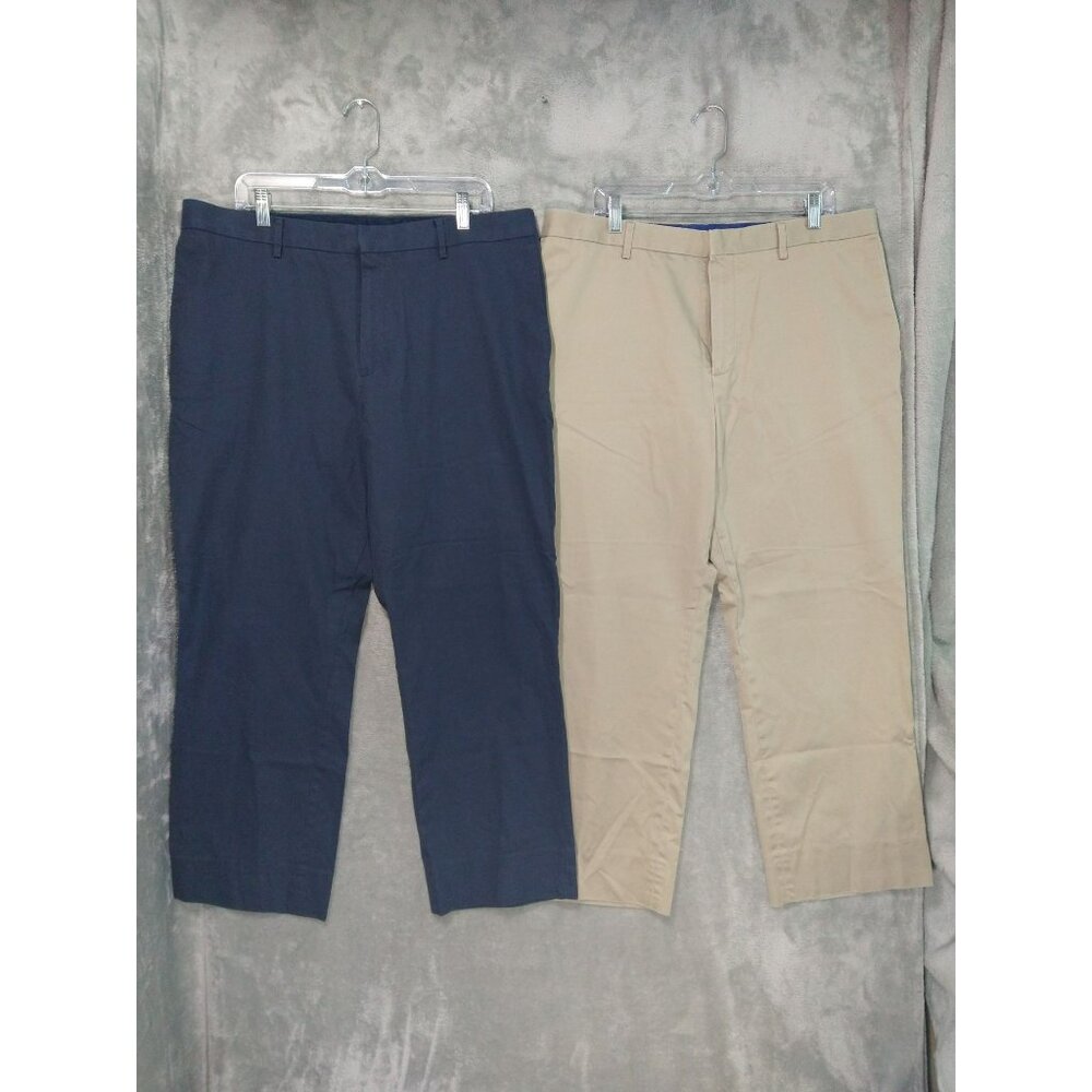 Banana Republic Dress Pants Mens 38x30 Standard Fit Non Iron Flat Front Lot of 2